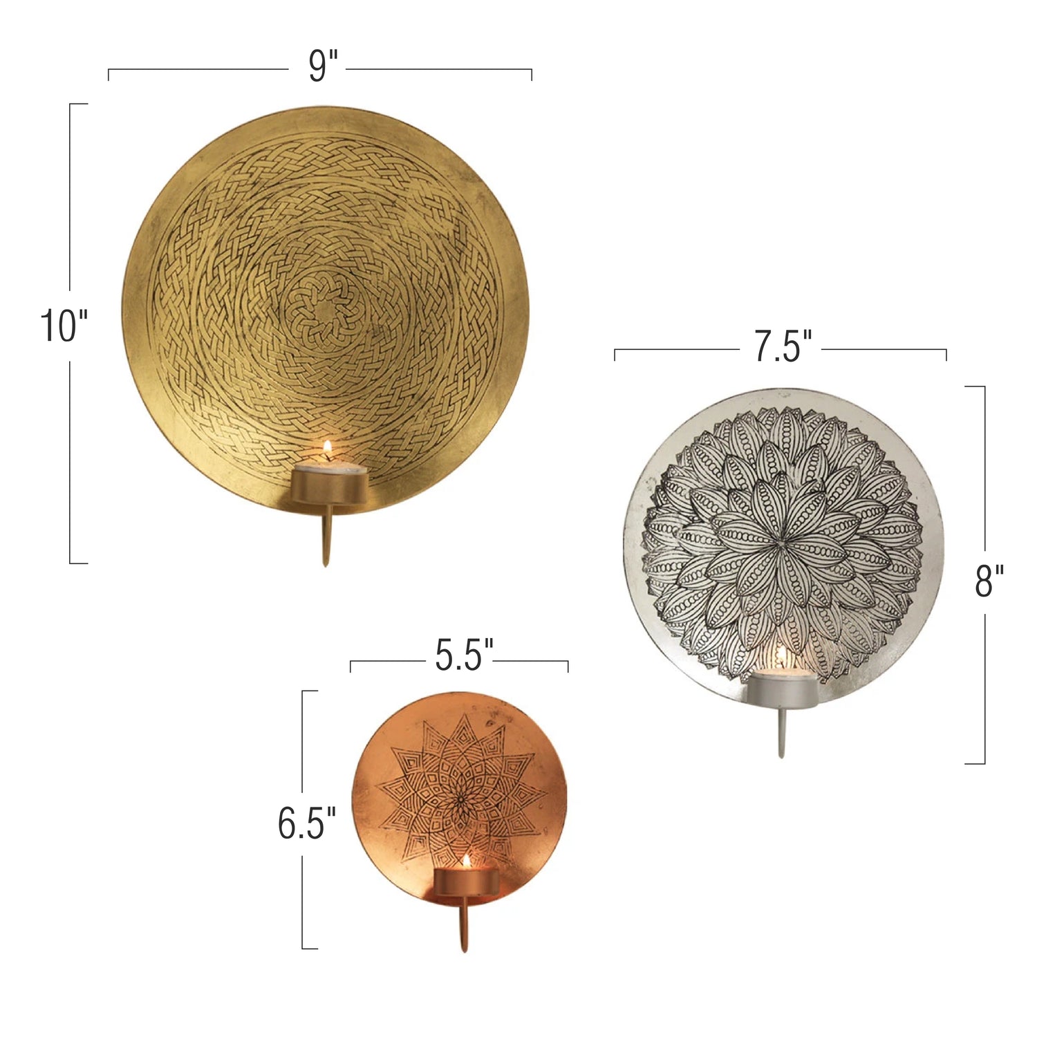 Wall Hanging Candle Holder | Galore Home: Luxury Home Decor, Elegant Home Furnishings, Stylish Home Accents & Contemporary Home Accessories