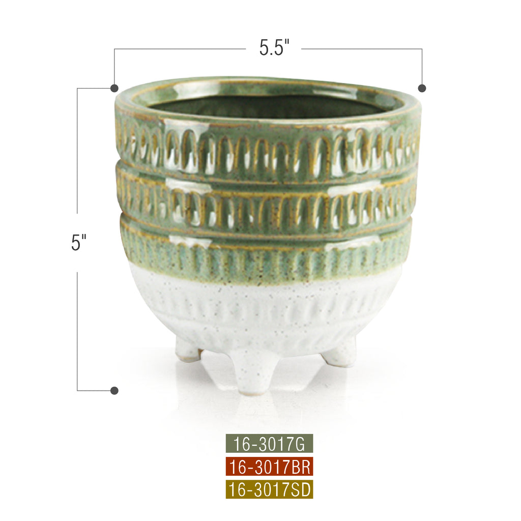 Bohemian Ceramic Pot & Planter | Galore Home: Luxury Home Decor, Elegant Home Furnishings, Stylish Home Accents & Contemporary Home Accessories