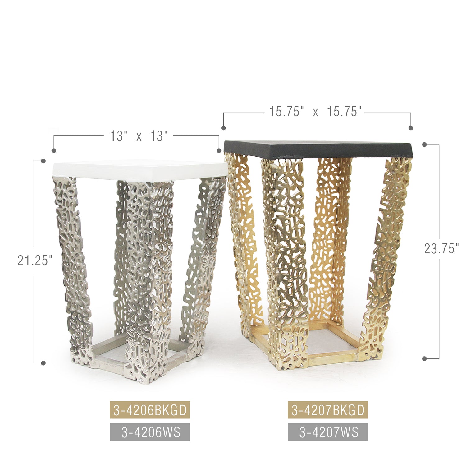 Gilded Side Table / Stand | Galore Home: Luxury Home Decor, Elegant Home Furnishings, Stylish Home Accents & Contemporary Home Accessories