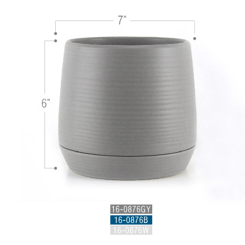 Ripple Ceramic Pot | Galore Home: Luxury Home Decor, Elegant Home Furnishings, Stylish Home Accents & Contemporary Home Accessories