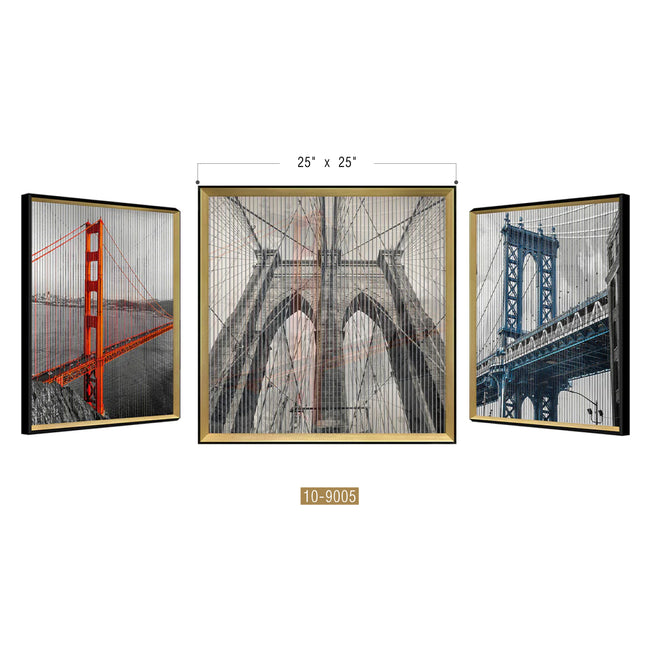Kinetic Wall Art / Wall Decor - Bridge | Galore Home: Luxury Home Decor, Elegant Home Furnishings, Stylish Home Accents & Contemporary Home Accessories