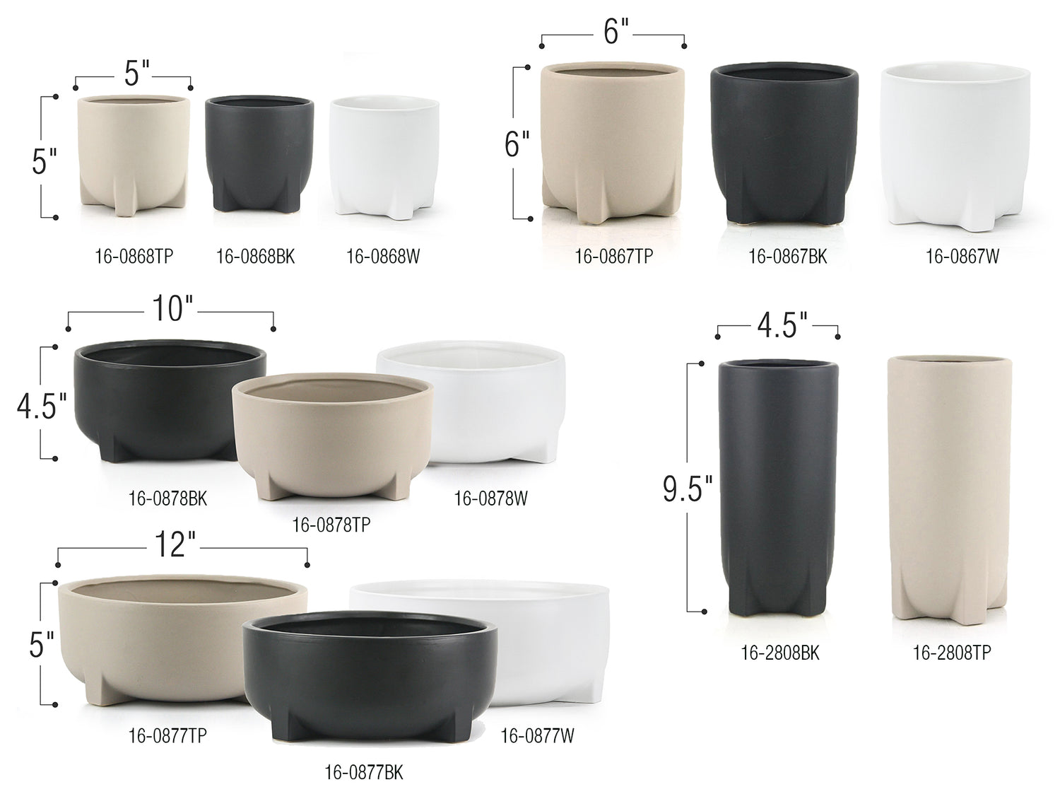 Tranquility Ceramic Pot & Planter | Galore Home: Luxury Home Decor, Elegant Home Furnishings, Stylish Home Accents & Contemporary Home Accessories