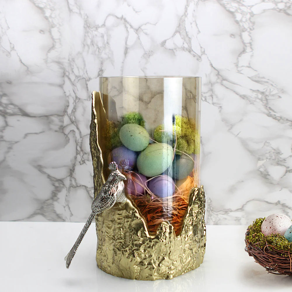 Candle Holder with Glass Hurricane or Vase | Galore Home: Luxury Home Decor, Elegant Home Furnishings, Stylish Home Accents & Contemporary Home Accessories