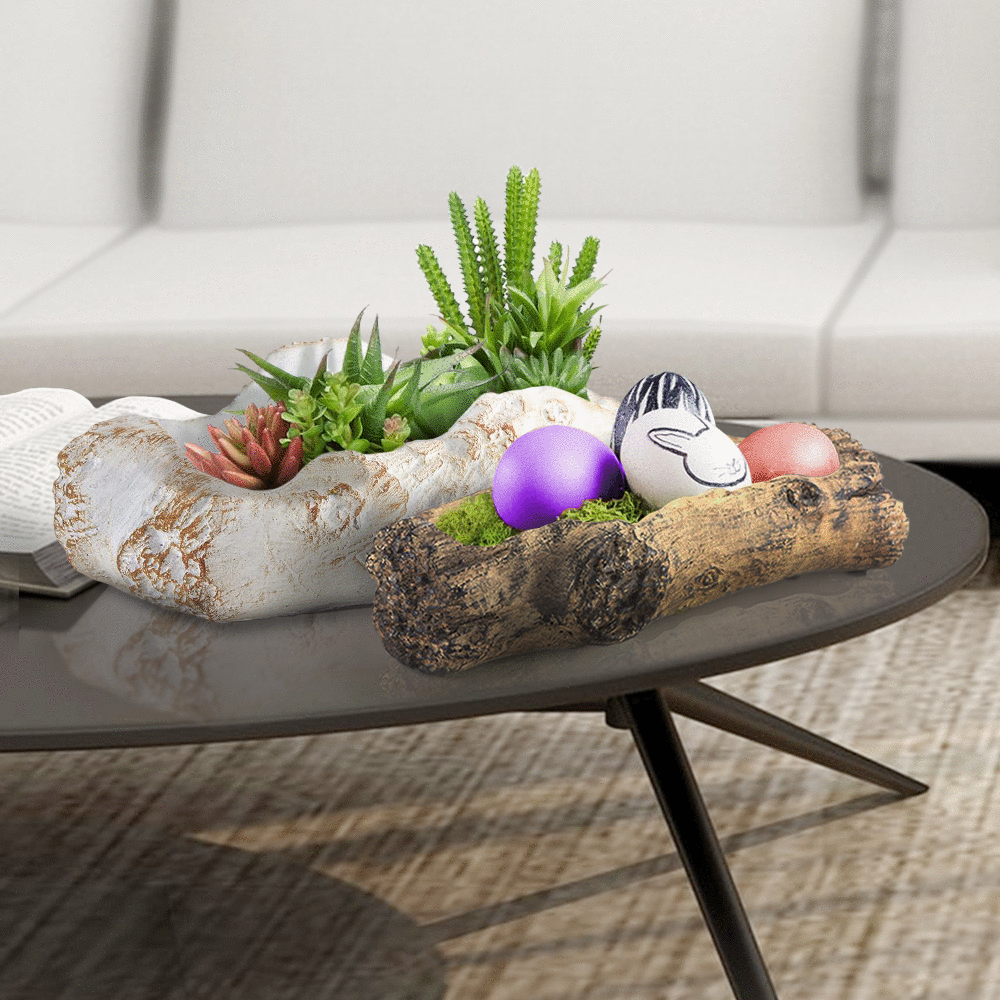 Ceramic Log Planter