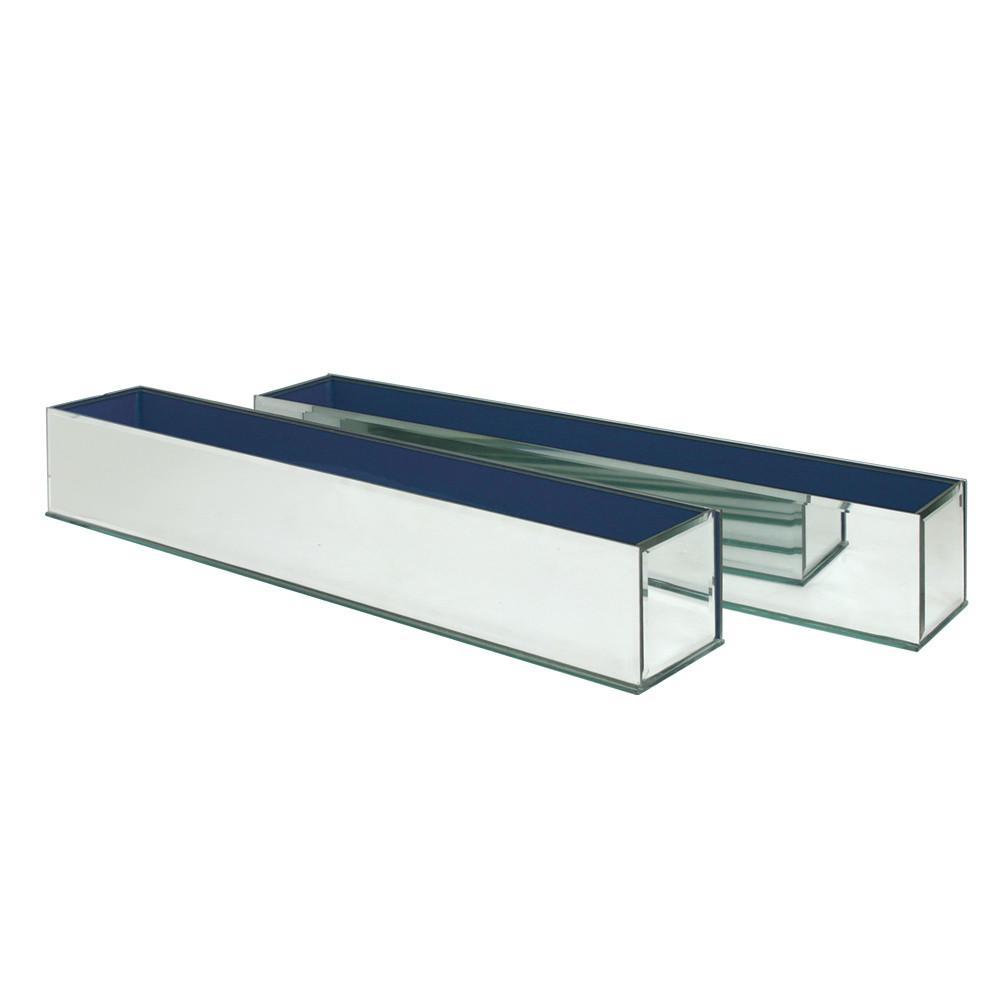 Mirror Glass Rectangle Planter | Galore Home: Luxury Home Decor, Elegant Home Furnishings, Stylish Home Accents & Contemporary Home Accessories