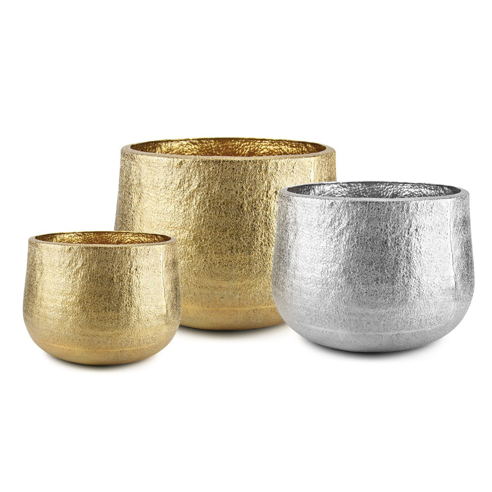 Aureate Metal Planter | Modern Tabletop Floral Home Décor - Galore