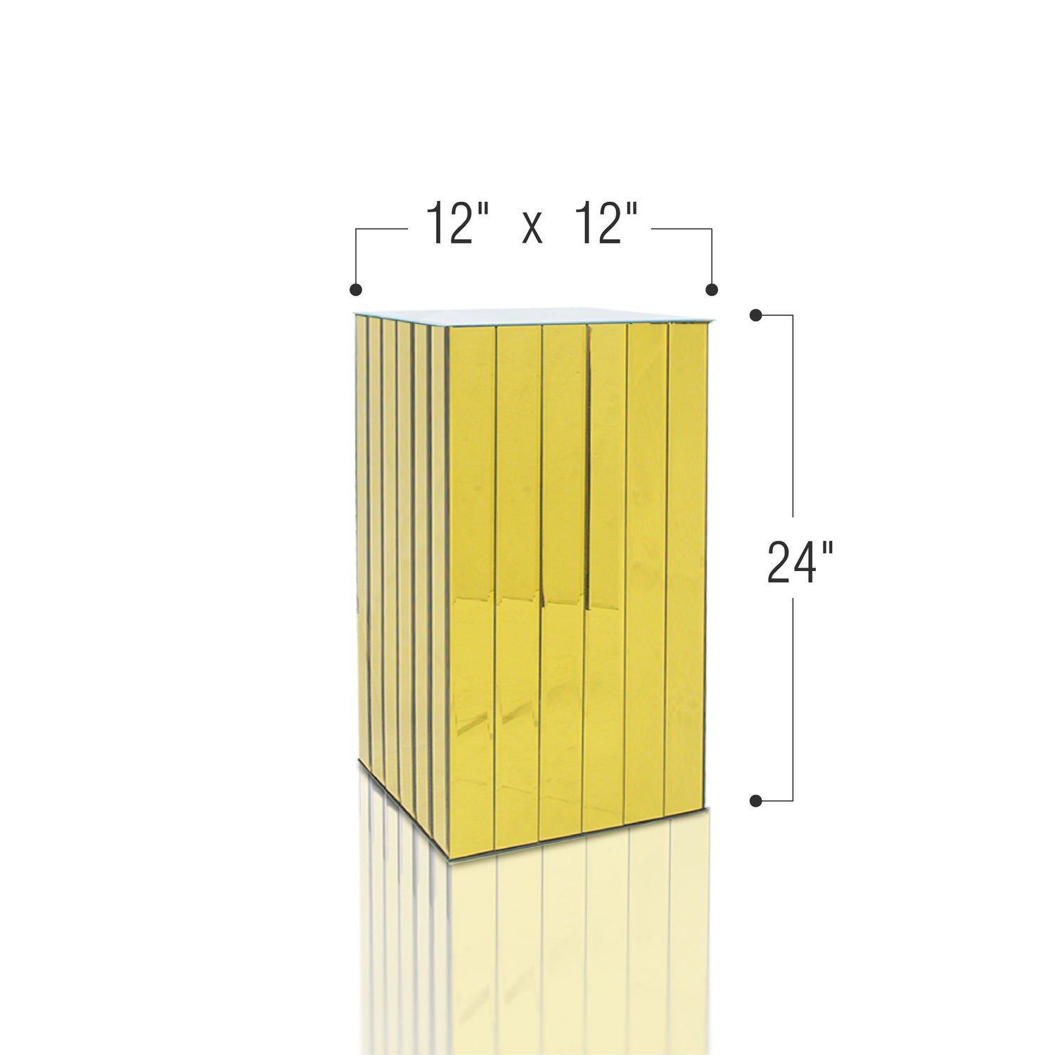 Segmented Mirror Display Block Column / Pedestal | Galore Home: Luxury Home Decor, Elegant Home Furnishings, Stylish Home Accents & Contemporary Home Accessories