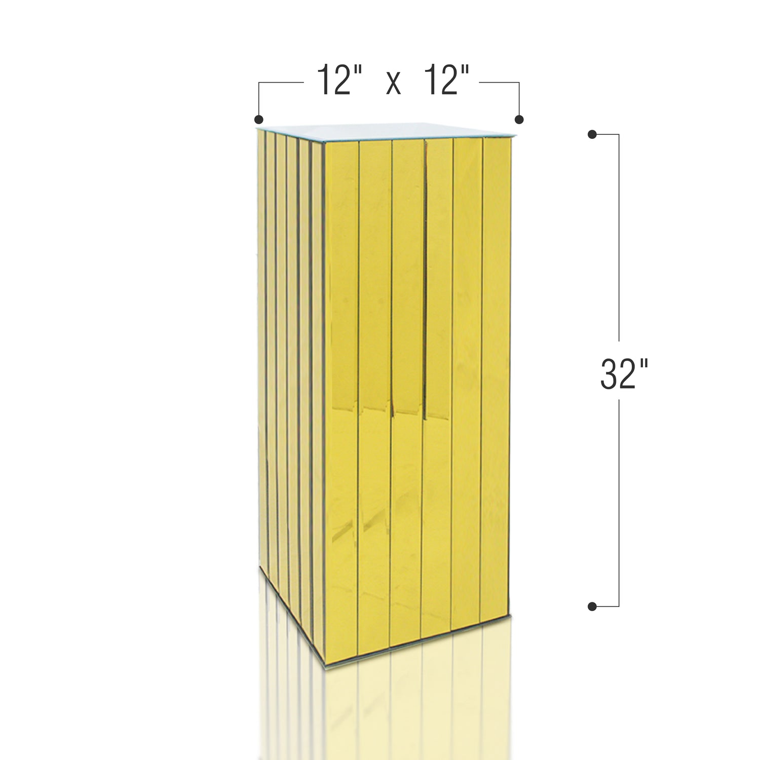 Segmented Mirror Display Block Column / Pedestal | Galore Home: Luxury Home Decor, Elegant Home Furnishings, Stylish Home Accents & Contemporary Home Accessories