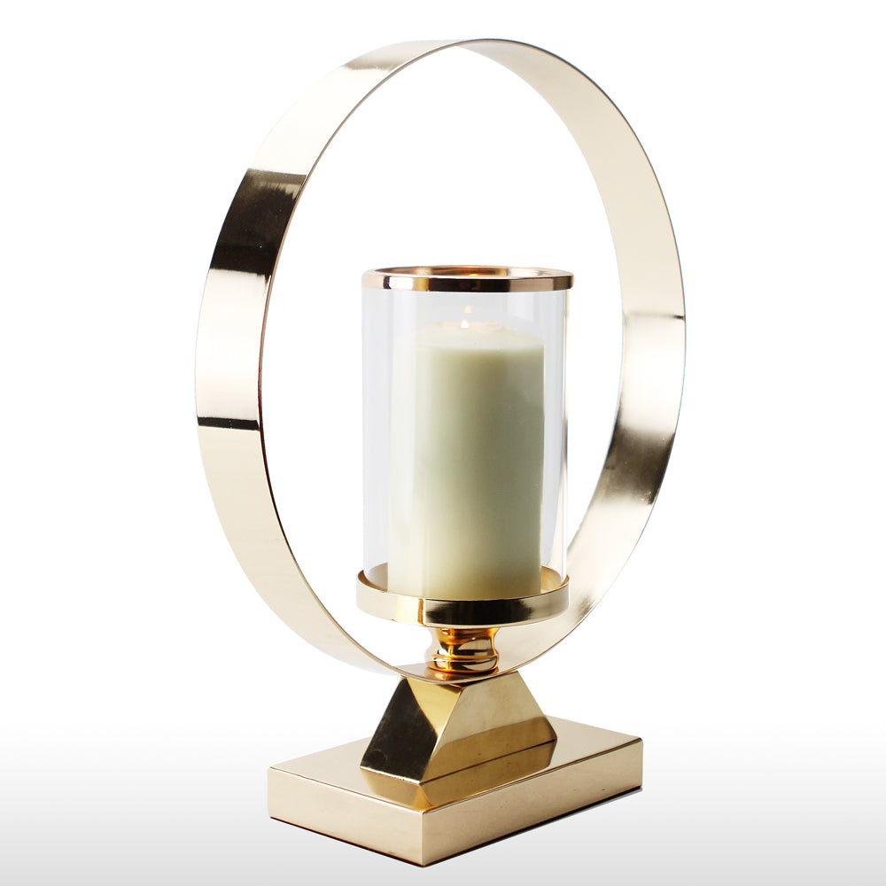 Hurricane Candle Holder on Metal Stand | Galore Home: Luxury Home Decor, Elegant Home Furnishings, Stylish Home Accents & Contemporary Home Accessories