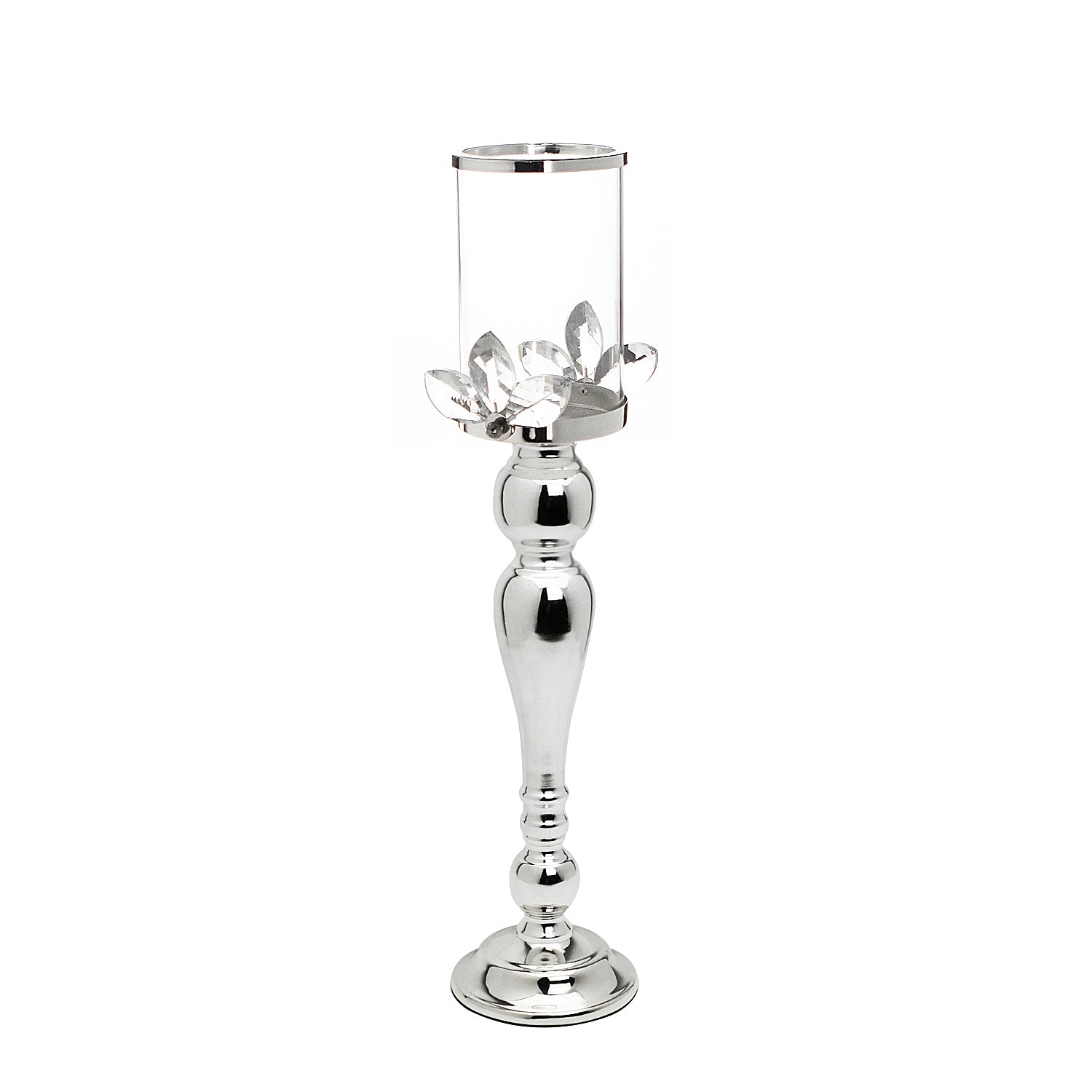 Crystal Pillar Candle Holder | Galore Home: Luxury Home Decor, Elegant Home Furnishings, Stylish Home Accents & Contemporary Home Accessories
