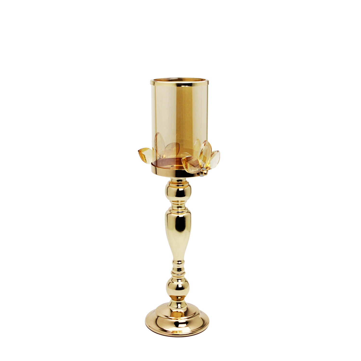 Crystal Pillar Candle Holder | Galore Home: Luxury Home Decor, Elegant Home Furnishings, Stylish Home Accents & Contemporary Home Accessories