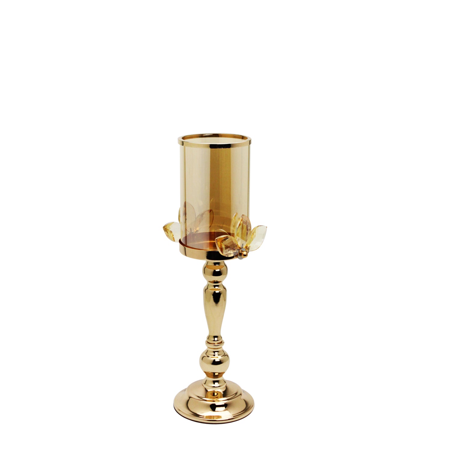 Crystal Pillar Candle Holder | Galore Home: Luxury Home Decor, Elegant Home Furnishings, Stylish Home Accents & Contemporary Home Accessories