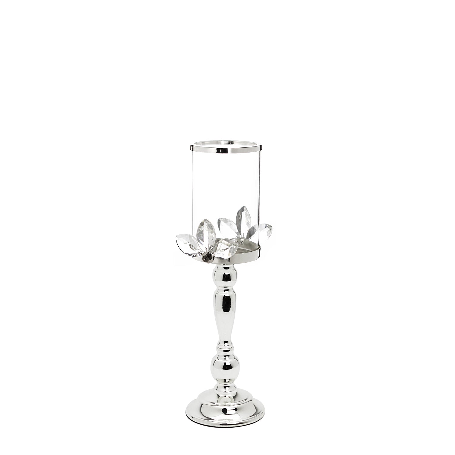 Crystal Pillar Candle Holder | Galore Home: Luxury Home Decor, Elegant Home Furnishings, Stylish Home Accents & Contemporary Home Accessories