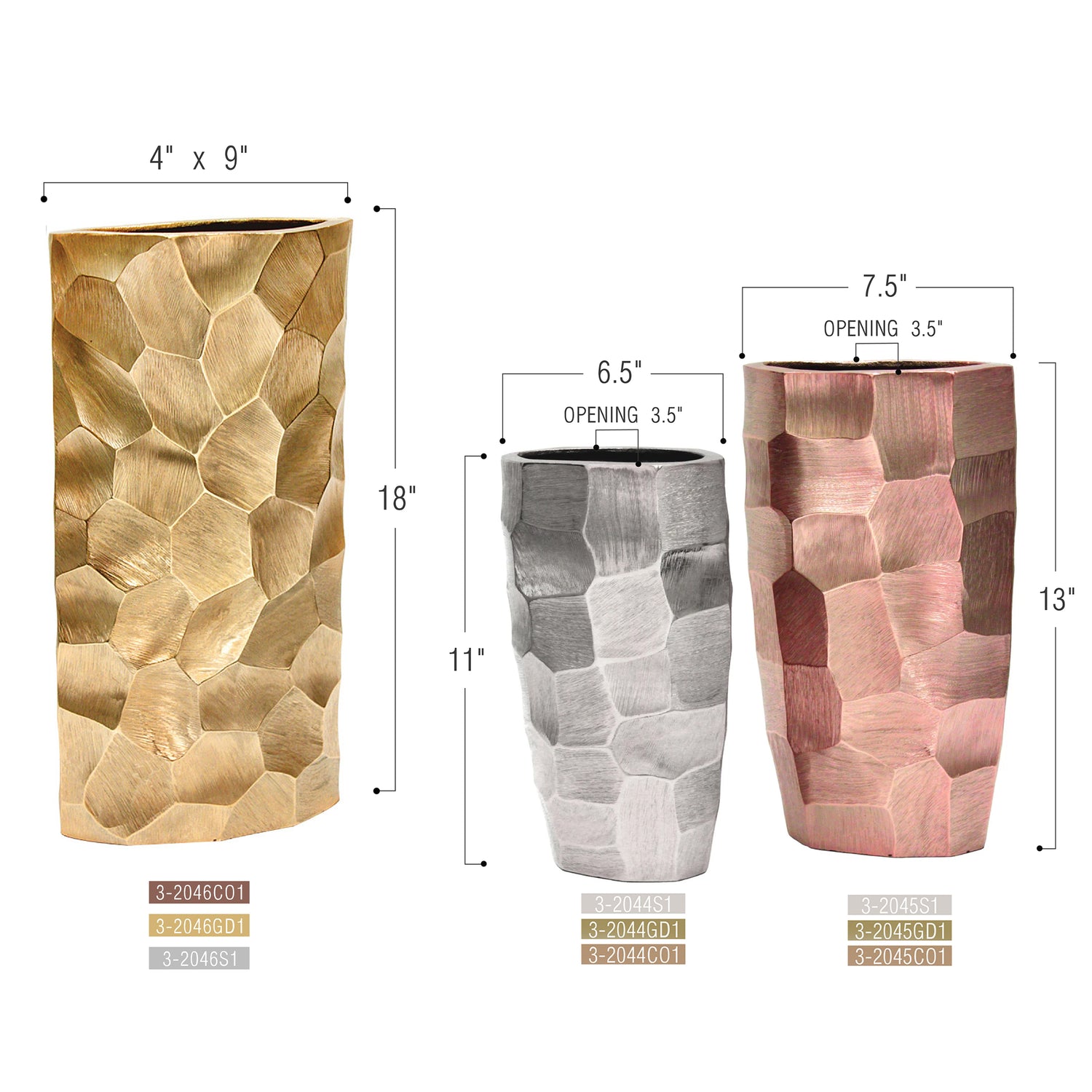 Metal Vase | Galore Home: Luxury Home Decor, Elegant Home Furnishings, Stylish Home Accents & Contemporary Home Accessories