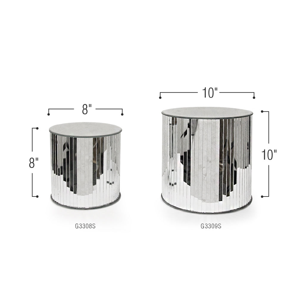 Mirrored Glass Table Stand | Galore Home: Luxury Home Decor, Elegant Home Furnishings, Stylish Home Accents & Contemporary Home Accessories