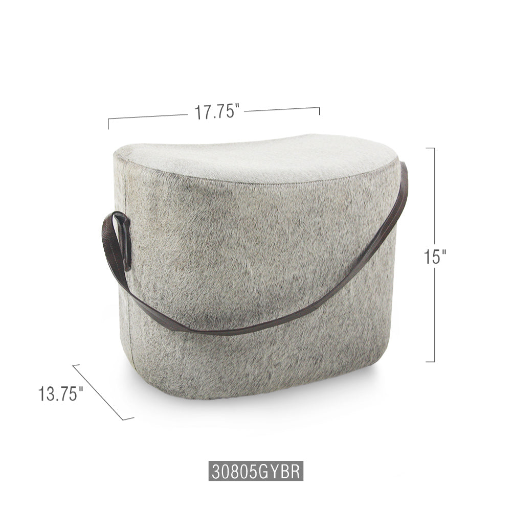 Heather Grey Pouf / Ottoman / Foot Rest | Galore Home: Luxury Home Decor, Elegant Home Furnishings, Stylish Home Accents & Contemporary Home Accessories