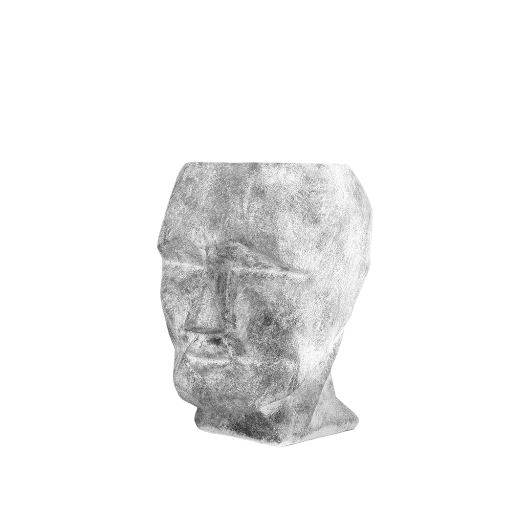 Cubism Face Sculpture / Planter