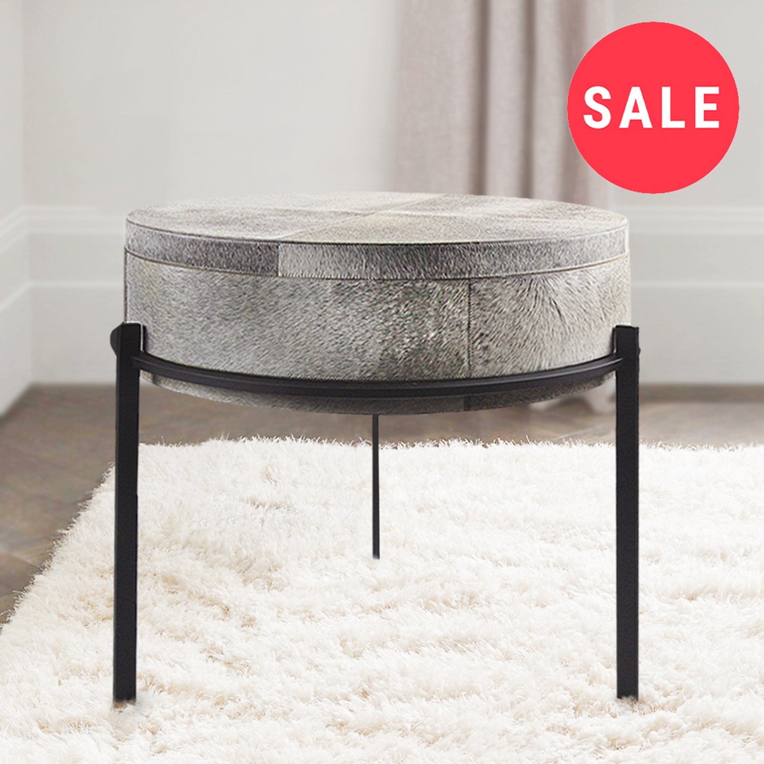 Frosted Leather Side Table | Galore Home: Luxury Home Decor, Elegant Home Furnishings, Stylish Home Accents & Contemporary Home Accessories