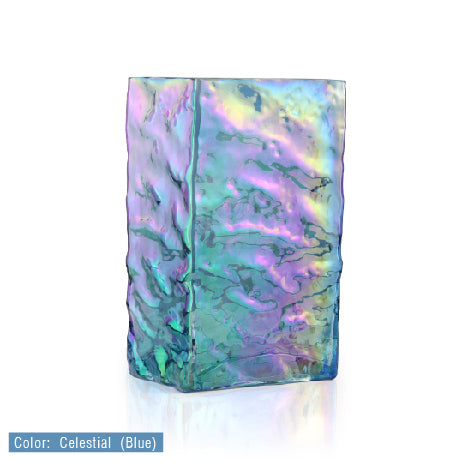 Rectangular Iridescent Glass Vase | Galore Home: Luxury Home Decor, Elegant Home Furnishings, Stylish Home Accents & Contemporary Home Accessories
