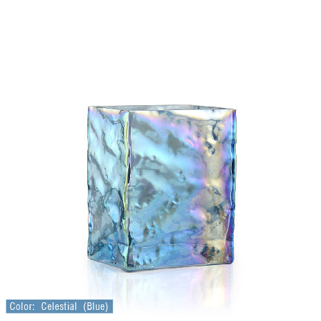 Rectangular Iridescent Glass Vase | Galore Home: Luxury Home Decor, Elegant Home Furnishings, Stylish Home Accents & Contemporary Home Accessories