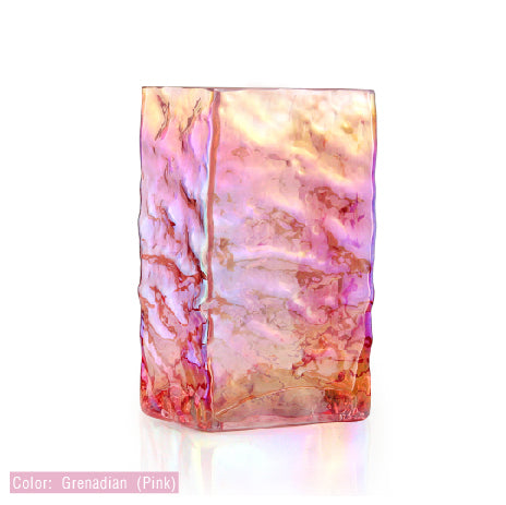 Rectangular Iridescent Glass Vase | Galore Home: Luxury Home Decor, Elegant Home Furnishings, Stylish Home Accents & Contemporary Home Accessories