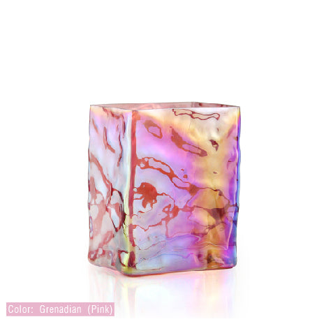 Rectangular Iridescent Glass Vase | Galore Home: Luxury Home Decor, Elegant Home Furnishings, Stylish Home Accents & Contemporary Home Accessories