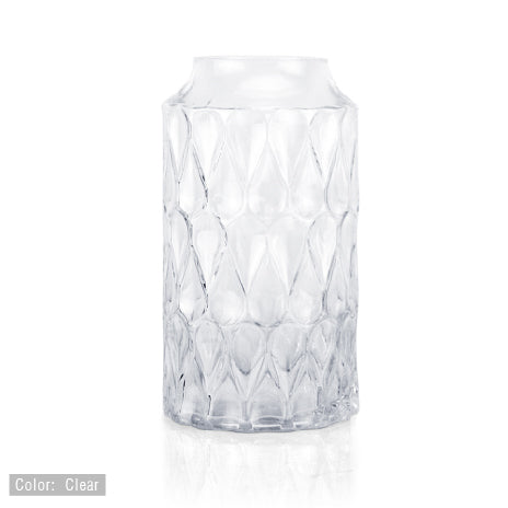 Cylindrical Iridescent Glass Vase | Galore Home: Luxury Home Decor, Elegant Home Furnishings, Stylish Home Accents & Contemporary Home Accessories
