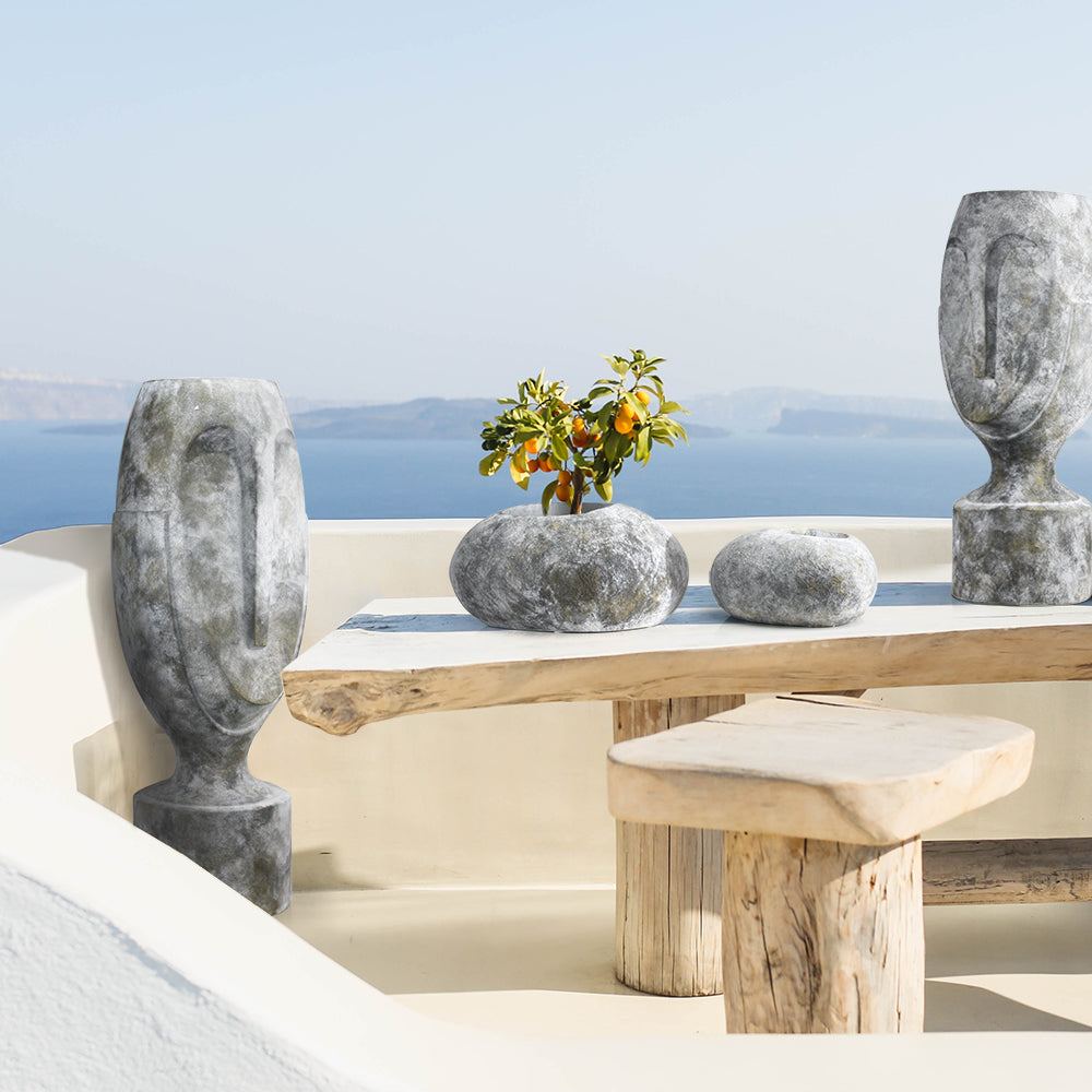 Stoic Face Sculpture / Planter | Galore Home: Luxury Home Decor, Elegant Home Furnishings, Stylish Home Accents & Contemporary Home Accessories