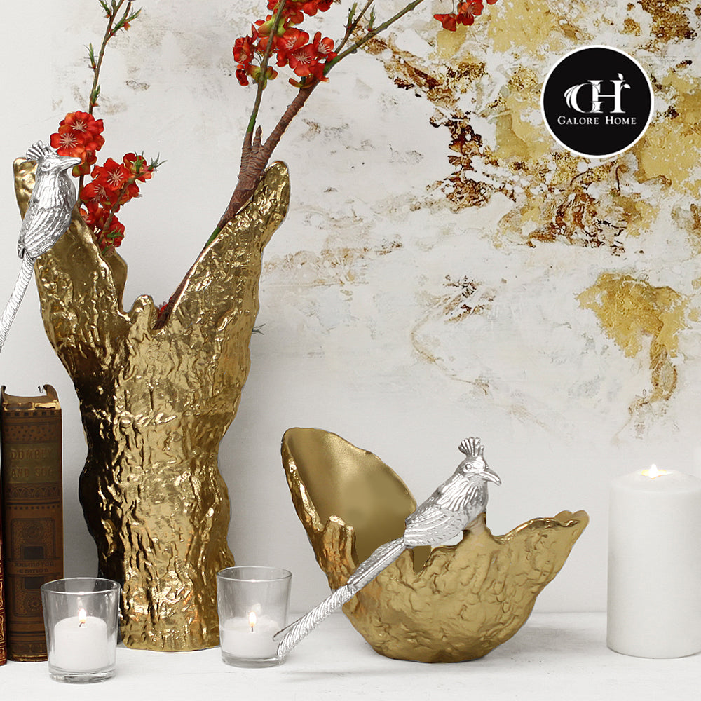 Nickel-Plated Metal Vase | Galore Home: Luxury Home Decor, Elegant Home Furnishings, Stylish Home Accents & Contemporary Home Accessories