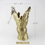 Nickel-Plated Metal Vase | Galore Home: Luxury Home Decor, Elegant Home Furnishings, Stylish Home Accents & Contemporary Home Accessories