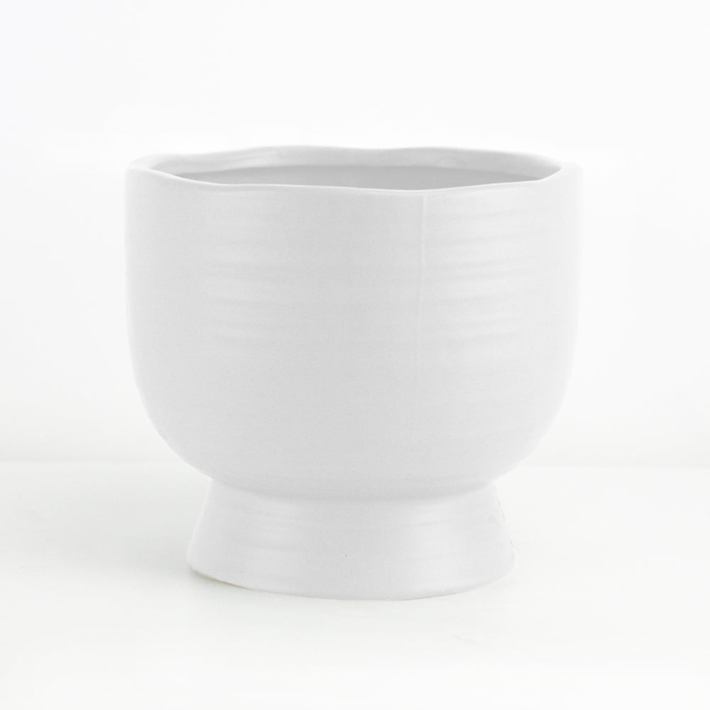 Mid Century Short Ceramic Pot | Galore Home: Luxury Home Decor, Elegant Home Furnishings, Stylish Home Accents & Contemporary Home Accessories