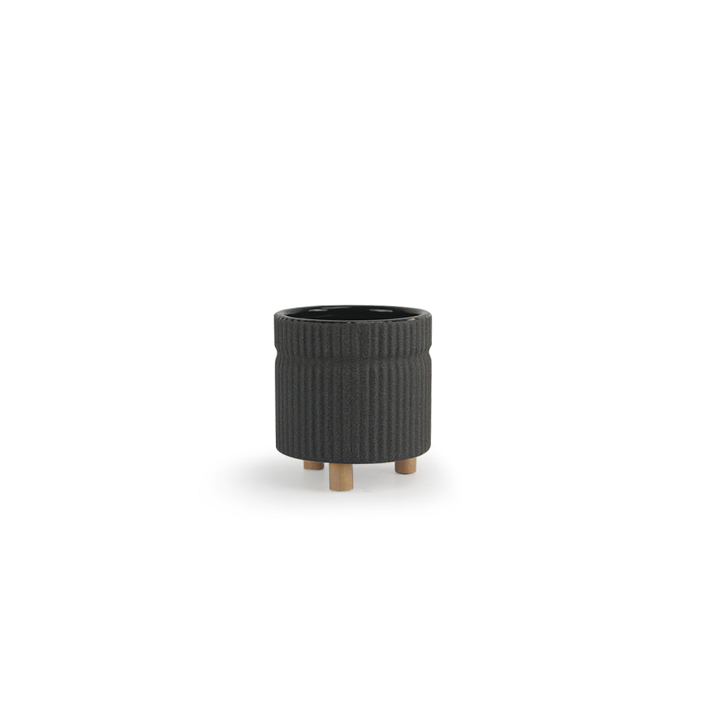 Ridged Tripod Pot | Galore Home: Luxury Home Decor, Elegant Home Furnishings, Stylish Home Accents & Contemporary Home Accessories